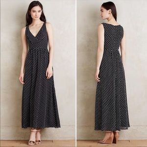 Anthropologie Eva Franco Clipdot Maxi Sleeveless Dress Size 12